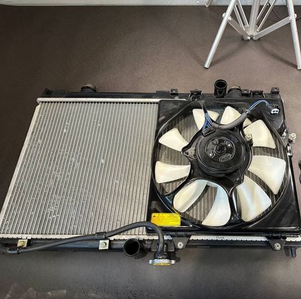 Radiator with fan