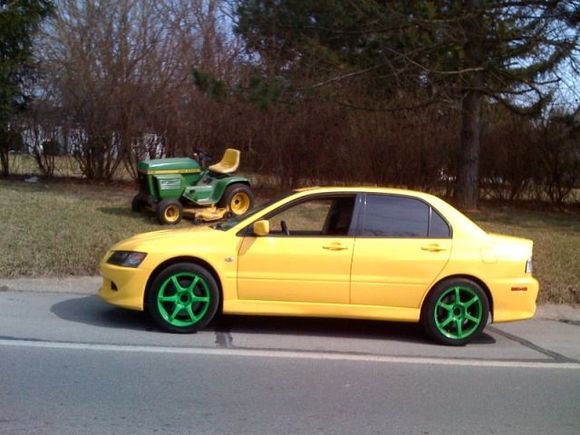 i painted the wheels green at one point idk somthing different
my friend thought this was funny