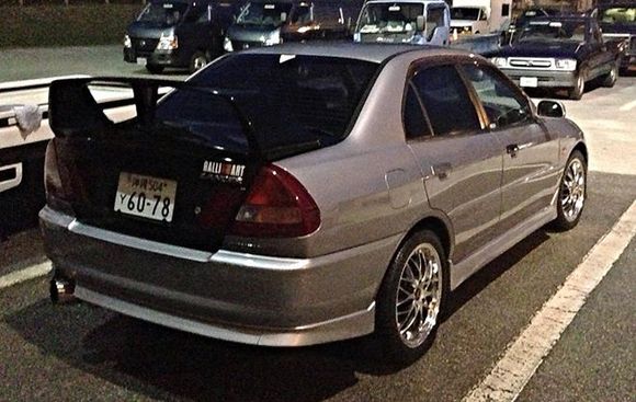 After I swapped the truck from a crashed/soon to be junked Evo 4 Ralliart Edition