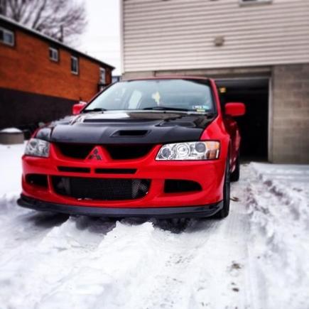 Just taking it out of the garage for a quick start, never been driven in the snow.