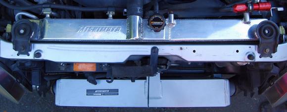 Mishimoto radiator and newly installed Race Intercooler!