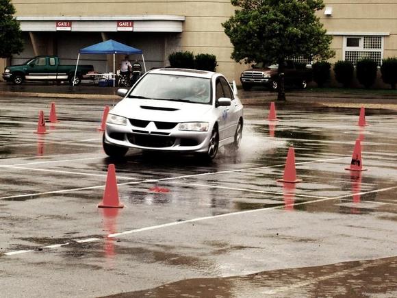 My first scca run, slippery and fun, but nothin like drivin in the canyons back in cali!