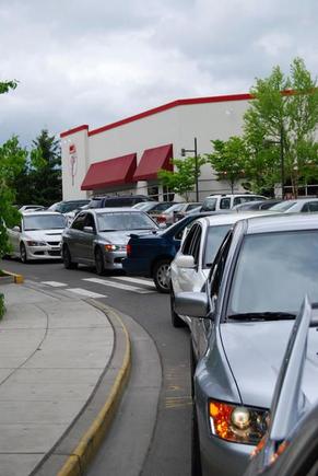 Lining up caravan for cruise to Meet at XXX