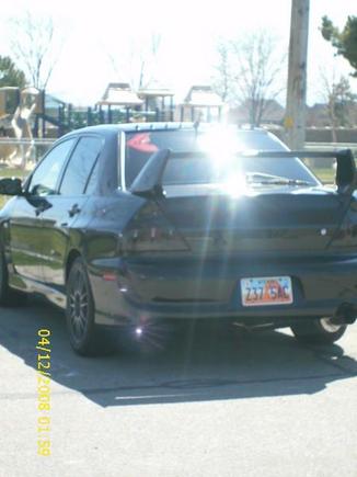 my car with tinted tail lights