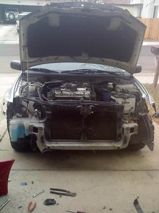 old crash bar didn't work with the evolution bumper