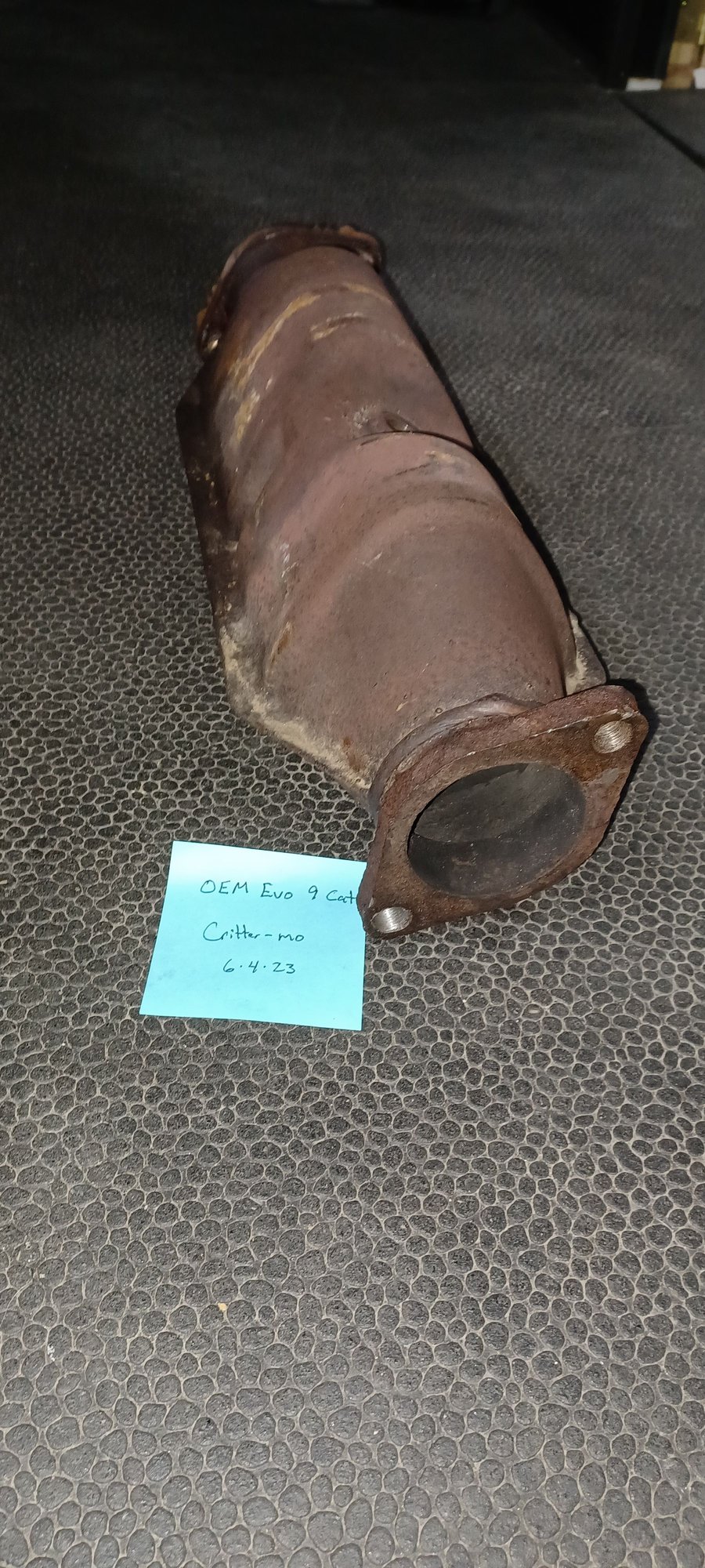 Engine - Exhaust - Evo 9 catalytic converter - Used - 2006 Mitsubishi Lancer Evolution - Riverton, WY 82501, United States