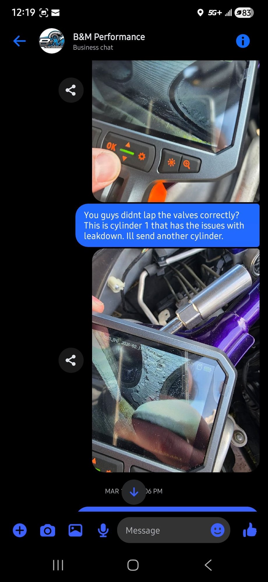 Investigating why i have high leakdowm numbers in cylinder 1 vs cylinder 2 valves. Valve lapping looks like crap.