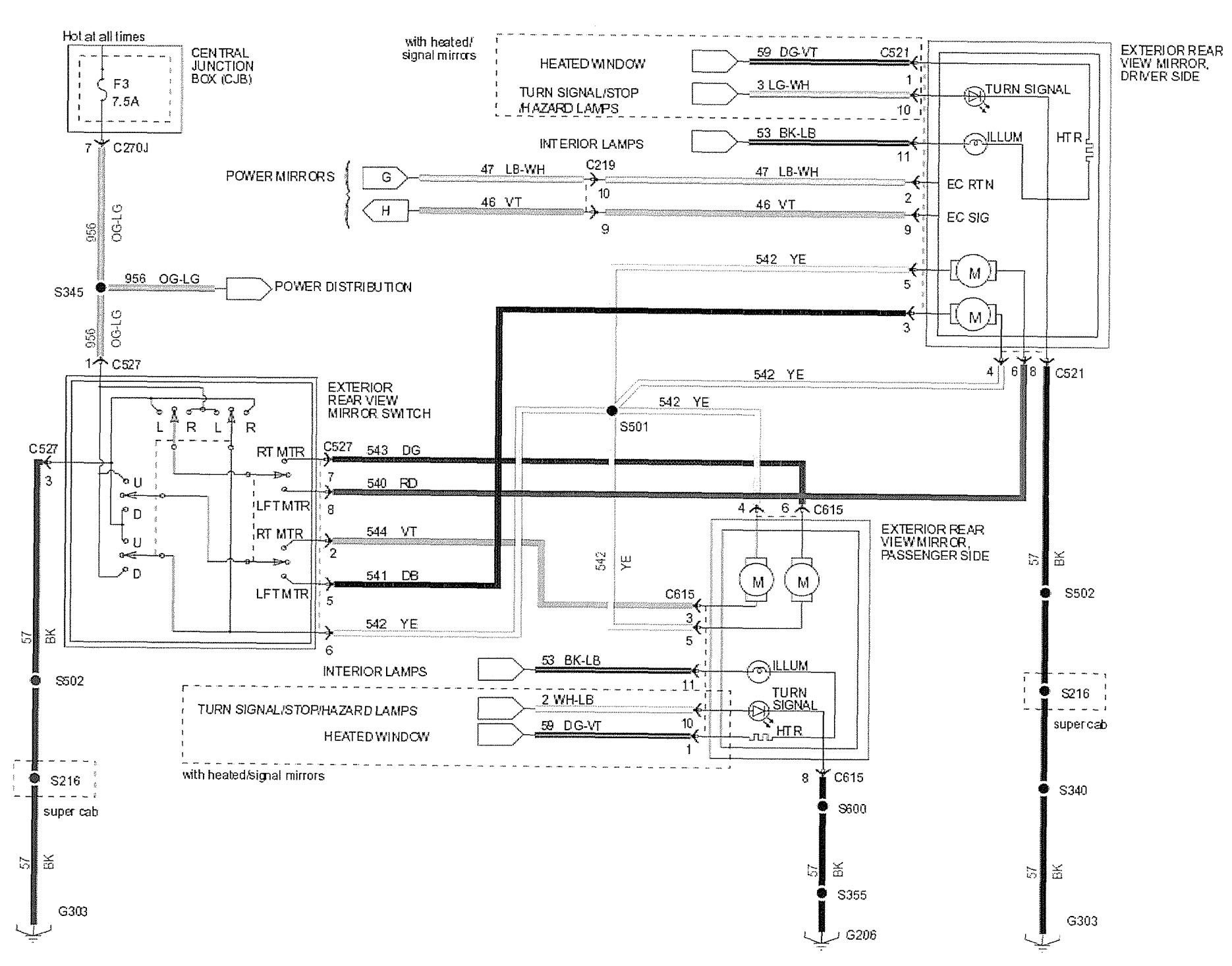 Wiring diagrams for turn signals in mirrors - Page 3 - Ford F150 Forum