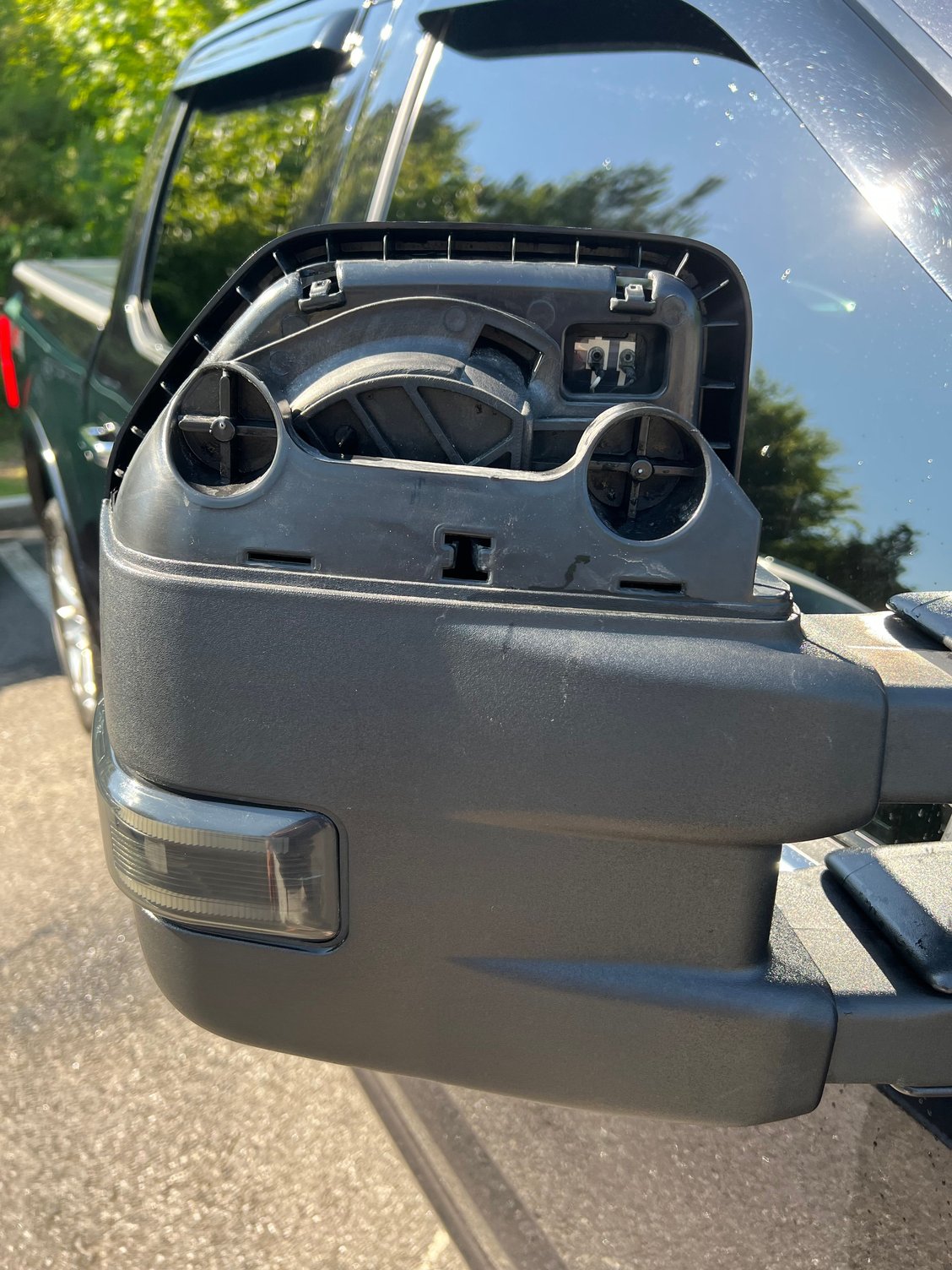 After market side view mirror cover fell off Ford F150 Forum