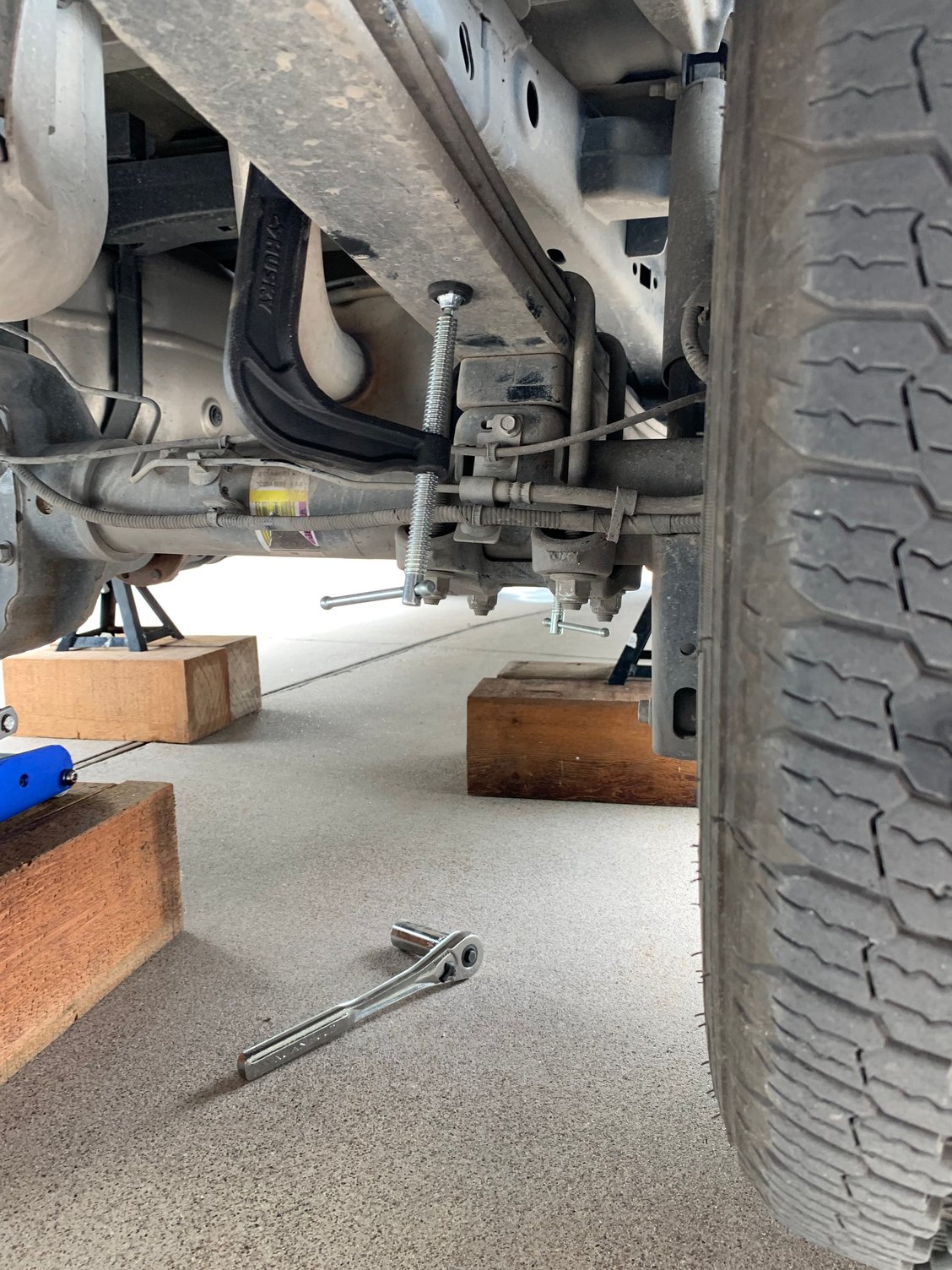 F150 rear block removal help in the middle of the project Ford