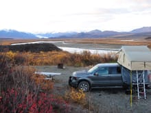 Our "rolling hotel" on the Denali Hwy in Alaska