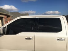 Tinted front windows
