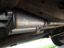 New stainless exhaust