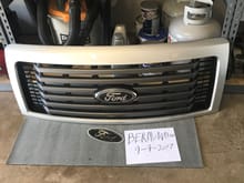 2012 fx4 grille paint code ux no scratches no broken tabs, just put a paramount grille on comes with an extra emblem over lay, this is the large over lay $300 shipped within the us.