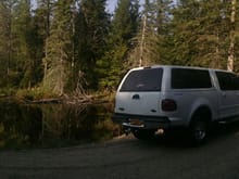 my f150 at home in the ADK forest