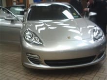 Porshe Panamera when I went to the unveiling at my other uncles dealership
