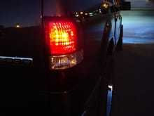 Night shot with HIDS on headlights and fogs