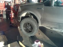 Tires &amp; Wheels being installed
