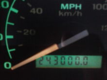 243,000 miles later Still running strong
Built Ford Tough!!!!!!!!