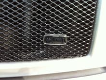 Grillcraft black mesh grill with frame painted to match
