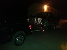 Put my f150 to the test pulling a 9000lb broken down f450 6.4 diesel, over 60miles