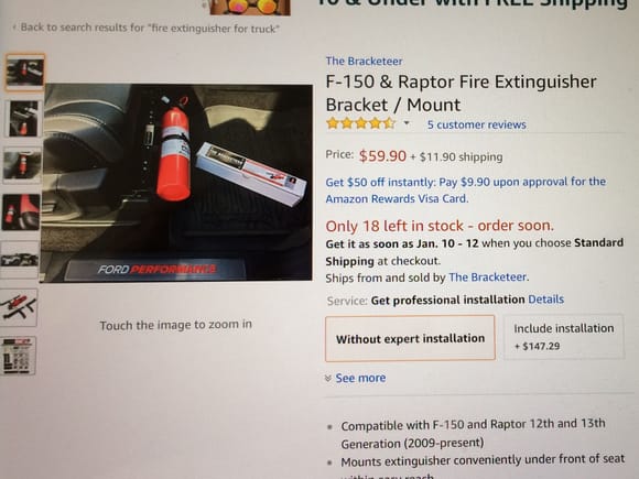 Is anyone using this mount? I like to keep an extinguisher in the truck and this looks like a nice setup!