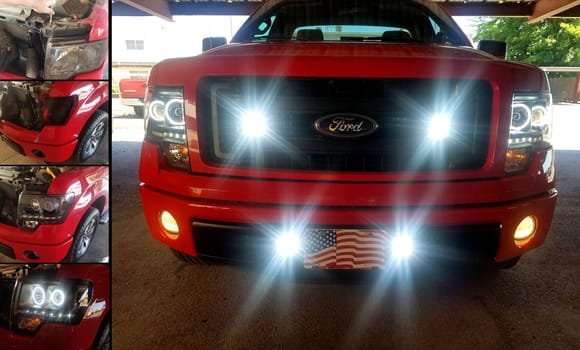 Its been a while but Ive made some changes to Red Fred -

Goodyear A/T Adventure Tires w/kevlar
Replaced the side mirrors with puddle lights / turnsignals
Added projection Halo Headlights
