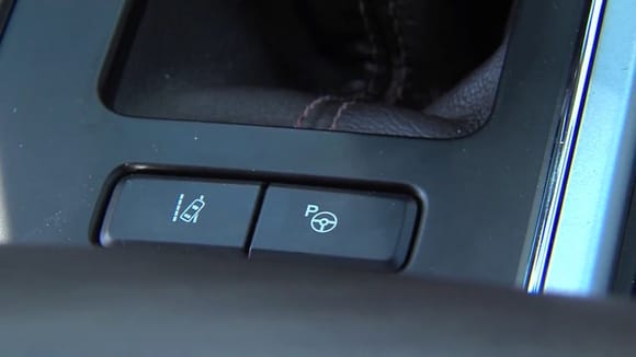 This is what the active park assist option button should look like. Mine has the same size cutout, but the lane departure warning button is twice the size of the one in the picture and takes up the whole cutout. Looks like even though it's listed on my window sticker and I have the sensors on the sides I don't have the option (or at least don't have the button). Guess we shall see if Ford can make this option work or they'll be getting the truck back.