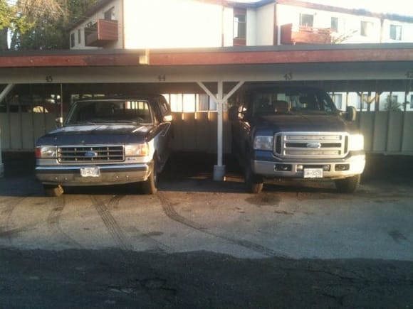 Both my trucks, before I gave away the 91