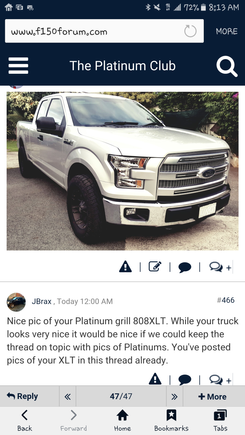 guess im cloggin his precious thread cuz I posted 1 picture of a grill that looks just like his. Gaybrax sippin on dat haterade! Check out MY PLATINUM GRILL 👊