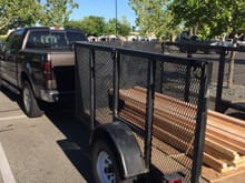Bought a house mothers day weekend 20156  needed to finish a fence with the new trailer I got for $700!