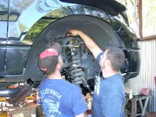 putting coilover back in
