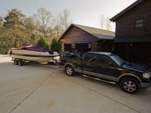 Getting the boat put in the water for the season and loaded up with the 4Wheeler in the bed...the start to a great weekend!