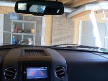 oem backup cam on mirror and d3