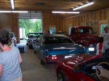 Nine car garage