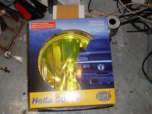 hella 500FF with yello protect sticker