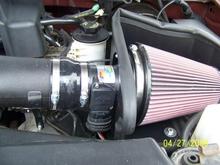 2000 Ford F150 Lariat - K&amp;N Air Intake (Close-up of K&amp;N Cone Filter)