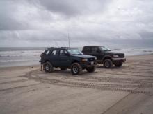 Husband's Rodeo and my F150...