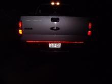 new tailgate brake light!dont know why my left break light is yellow in this pick?