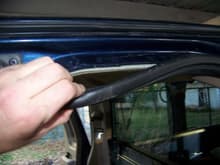 Rear window surround replacement/window seal