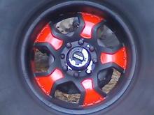 red black wheels FAIL