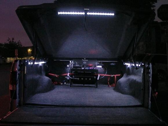 LED lights added in the bed.

By the night !