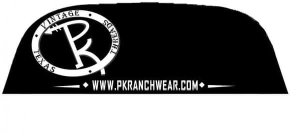 Back Window 'PK Ranch' Emblem