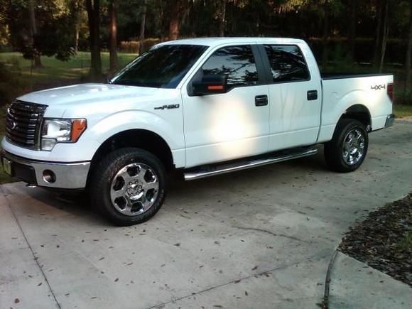 Today, added two inch leveling kit, 15% tint, Line X