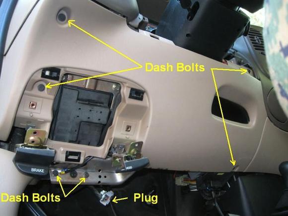 Lower dash cover