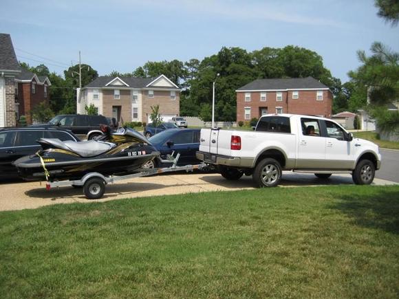 Hooked up the WaveRunner and heading out