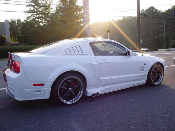 Saw this Mustang 500 S Sherrod today.  Was too groggy and almost didn't even think anything of it, but I did think fast and snatched this picture.