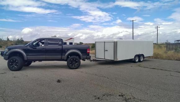 20' X 8' trailer for moving.