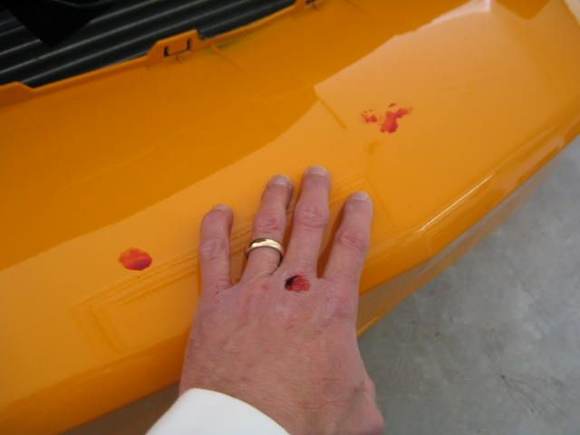 You ain't working on a car unless you're bleeding!