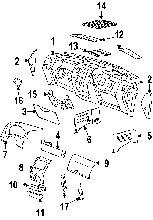 Dash parts 2006